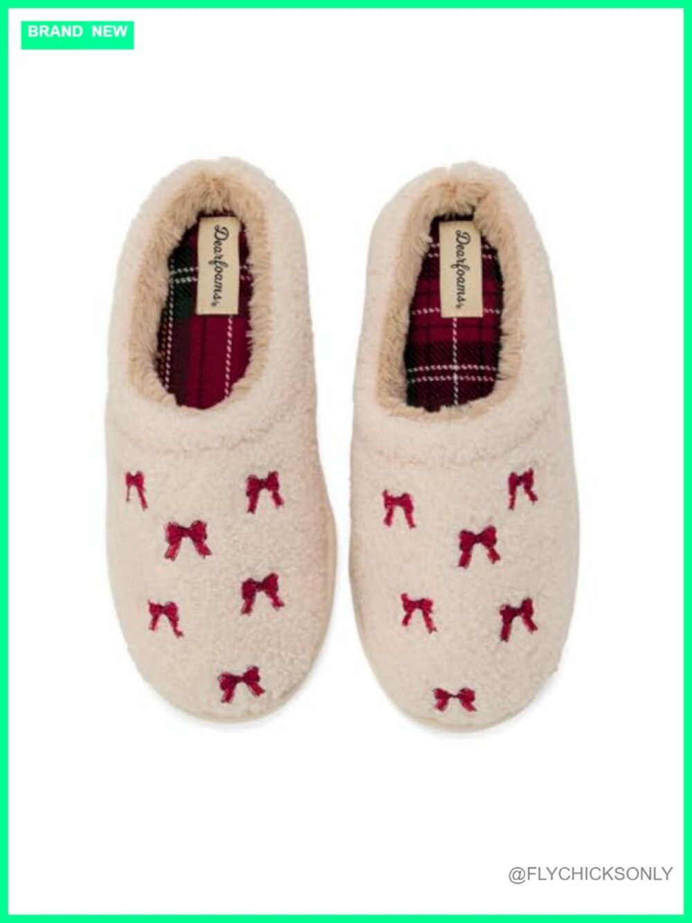Women's Fuzzy Cozy Sherpa Mule House Slipper Memory Foam